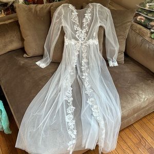 Bridal Lace Robe Small